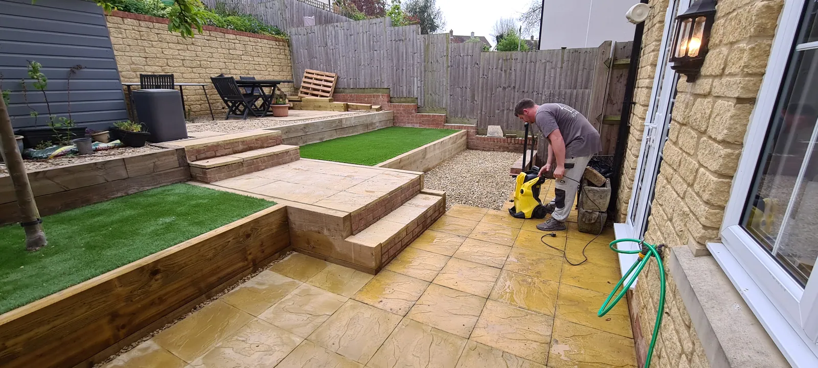 Tiered Artificial Lawn Garden – photo 2
